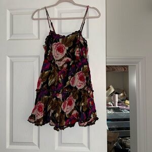 Jewel Tone Floral Dress